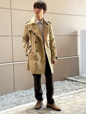 「アイテム（スーツパンツ）」を使った、BANANAREPUBLICさん（メンズ・173cm）の夏コーディネート