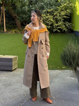 「カシミヤ」｜「アイテム（トップス）」を使った、BANANAREPUBLICさん（レディース・158cm）の冬コーディネート