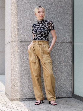 「Banana Republic(バナナリパブリック)のメッシュ モックネック トップス(ニット/セーター、ブラック系)」を使った、BANANAREPUBLICさん(メンズ・175cm)の夏コーディネート