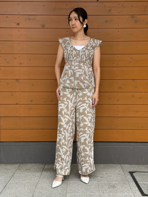 BANANA REPUBLIC FACTORY STORE　　ピンタック エンパイア トップス
