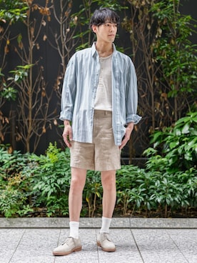 「BANANA REPUBLIC」｜BANANAREPUBLICさん（メンズ・178cm）の夏コーディネート
