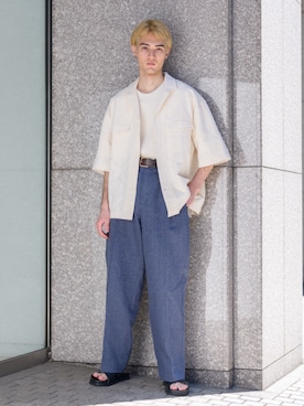 「Banana Republic（バナナリパブリック）のアイテム」を使った、BANANAREPUBLICさん（メンズ・175cm）の春コーディネート