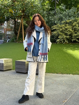 「おでかけコーデ」｜「アイテム（その他アウター）」を使った、BANANAREPUBLICさん（レディース・165cm）の冬コーディネート