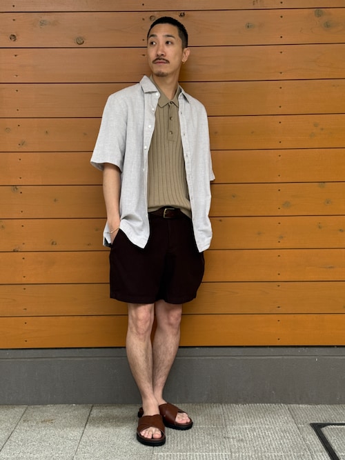 BANANA REPUBLIC メンズサンダル レザースライドサンダル　Lサイズ サンダル レザースライドサンダル メンズ : ZOZOTOWN Yahoo!店 - 通販