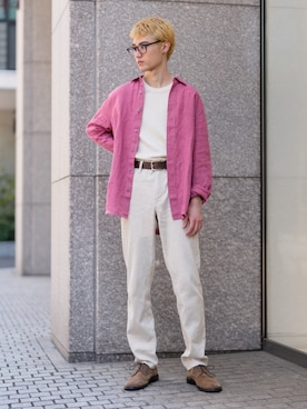 「Banana Republic（バナナリパブリック）のアイテム」を使った、BANANAREPUBLICさん（メンズ・175cm）の春コーディネート