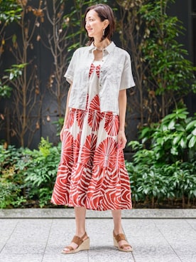 「BANANA REPUBLIC」｜BANANAREPUBLICさん（レディース・168cm）の夏コーディネート