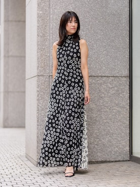 「Banana Republic(バナナリパブリック)のSLEEVELESS TURTLENECK MESH DRESS(ワンピース、ブラック系)」を使った、BANANAREPUBLICさん(メンズ・175cm)の夏コーディネート