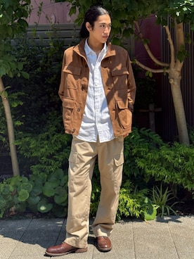 「アイテム（その他アウター）」を使った、BANANAREPUBLICさん（メンズ・180cm）の夏コーディネート