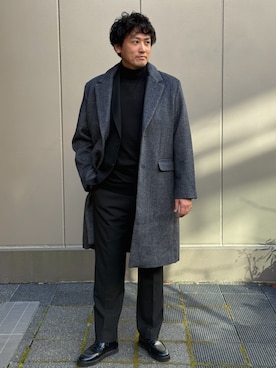 「アイテム（テーラードジャケット）」を使った、BANANAREPUBLICさん（メンズ・180cm）の冬コーディネート