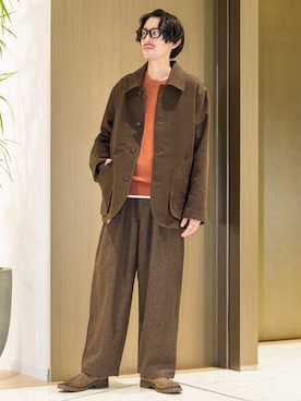 「アイテム（その他アウター）」を使った、BANANAREPUBLICさん（メンズ・175cm）の冬コーディネート