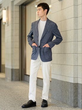 「アイテム（フォーマルスーツ/小物）」を使った、BANANAREPUBLICさん（メンズ・175cm）の夏コーディネート