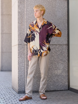 「Banana Republic（バナナリパブリック）のアイテム」を使った、BANANAREPUBLICさん（メンズ・175cm）の春コーディネート
