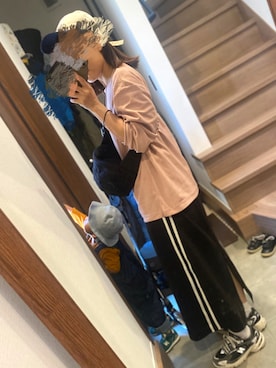 「LAKOLE（ラコレ）のアイテム（帽子）」を使った、ayukoさん（レディース・158cm）の春コーディネート