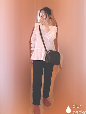 「ストレートパンツ」｜「アイテム（腕時計）」を使った、S*.さん（レディース・151cm）の秋コーディネート