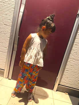 「しまむら（シマムラ）のアイテム（パンツ、その他）」を使った、こまっこさん（レディース・157cm）の夏コーディネート