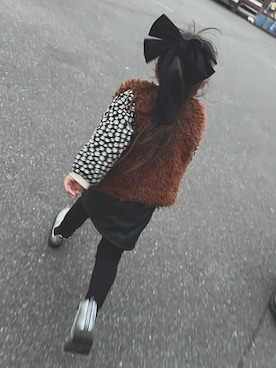 「アイテム（ヘアアクセサリー）」を使った、こまっこさん（レディース・157cm）の冬コーディネート