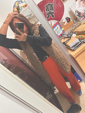 「AZUL by moussy（アズールバイマウジー）のアイテム」を使った、こまっこさん（骨格ウェーブ・レディース・157cm）の冬コーディネート