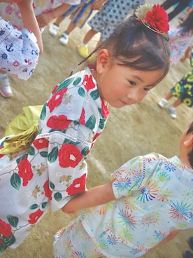 「アイテム（水着/着物・浴衣）」を使った、こまっこさん（レディース・157cm）の秋コーディネート