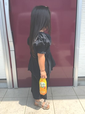 「アイテム（サンダル）」を使った、こまっこさん（レディース・157cm）の秋コーディネート