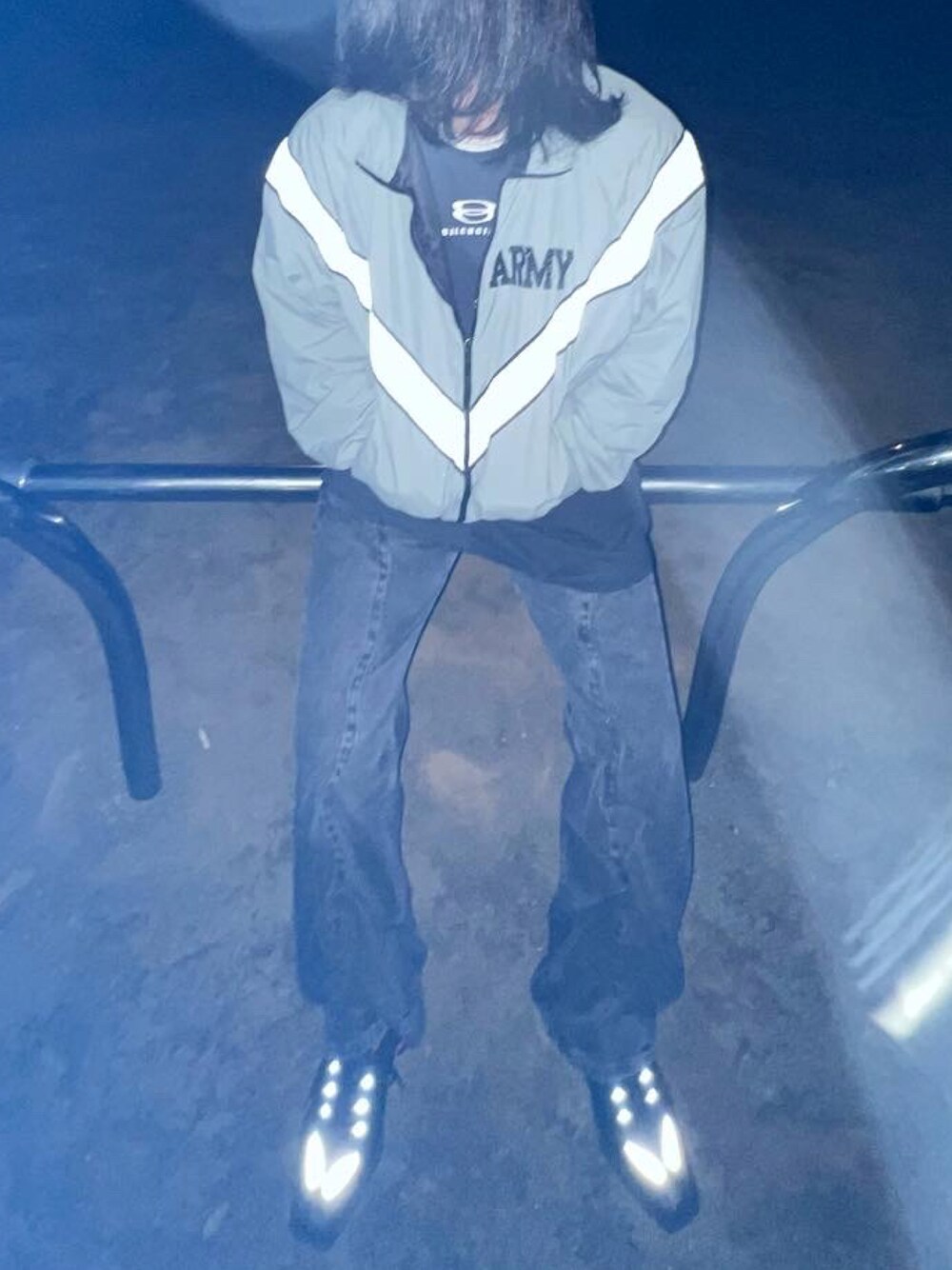 「USARMY、used、BALENCIAGA、yproject、NIKE、martinerose、秋コーデ、スニーカー、ファッション好きと繋がりたい、シンプルスタイル」｜「usedのアイテム（ミリタリージャケット、グリーン系）」を使った、🎲さん（メンズ・177cm）の秋コーディネートの1枚目の写真
