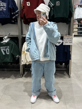 「アイテム（帽子）」を使った、hiroさん（メンズ・165cm・50代）の冬コーディネート