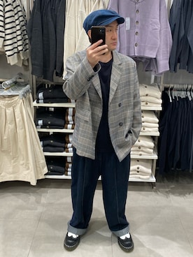 「アイテム（ドレスシューズ）」を使った、hiroさん（メンズ・165cm）の秋コーディネート