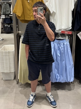 「アイテム（スニーカー）」を使った、hiroさん（メンズ・165cm・50代）の夏コーディネート
