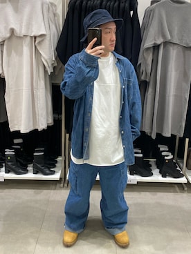 「アイテム（帽子）」を使った、hiroさん（メンズ・165cm・50代）の秋コーディネート