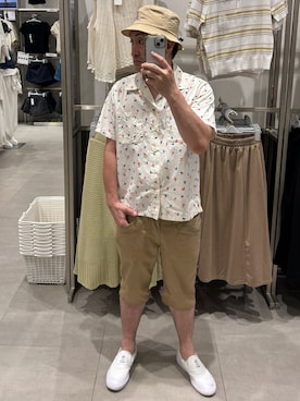 「アイテム（スリッポン）」を使った、hiroさん（メンズ・165cm）の夏コーディネート