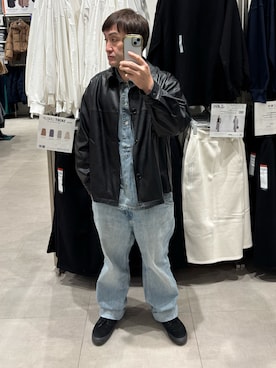 「アイテム（スニーカー）」を使った、hiroさん（メンズ・165cm・50代）の冬コーディネート