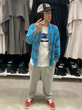 「アイテム（スウェットパンツ）」を使った、hiroさん（メンズ・165cm・50代）の秋コーディネート