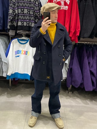 WTAPS ネイビー　ピーコート WTAPSのピーコートを使った人気ファッションコーディネート - WEAR