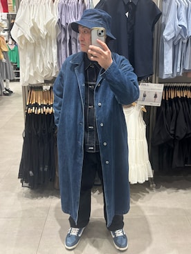 「CA4LA（カシラ）のアイテム（帽子）」を使った、hiroさん（メンズ・165cm）の春コーディネート