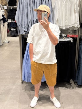 「アイテム（スリッポン）」を使った、hiroさん（メンズ・165cm）の秋コーディネート