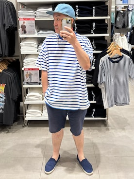 「GLOBAL WORK（グローバルワーク）のアイテム」を使った、hiroさん（メンズ・165cm）の夏コーディネート