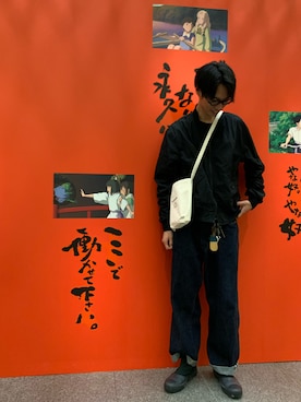 「LIDNM（リドム）のアイテム（MA-1）」を使った、MASAさん（メンズ・175cm）の夏コーディネート