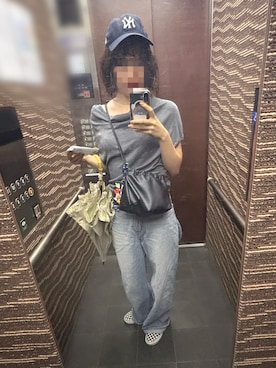 「アイテム（スリッポン）」を使った、hiyoyuさん（レディース・164cm）の夏コーディネート