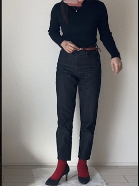 「fifth（フィフス）の中綿ショートダウンコート（ダウンジャケット/コート）」を使った、まっちゃさん（レディース・153cm）の冬コーディネート