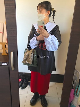 HARUKA.さんの「Dr.Martens / ドクターマーチン 1460 8EYEBOOT 8ホール ブーツ シューズ」を使ったコーディネート