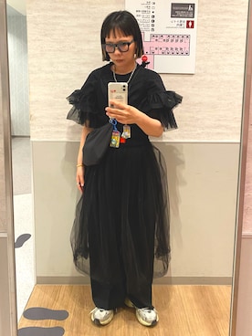 「wee9s（ウィークス）のアイテム」を使った、HARUKA.さん（レディース・156cm）の春コーディネート