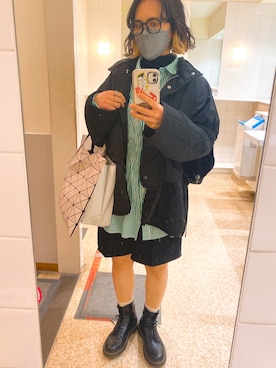HARUKA.さんの「Dr.Martens / ドクターマーチン 1460 8EYEBOOT 8ホール ブーツ シューズ」を使ったコーディネート