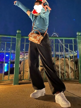 「SHEL’TTER（シェルター）のアイテム」を使った、モさん（レディース・154cm）の春コーディネート