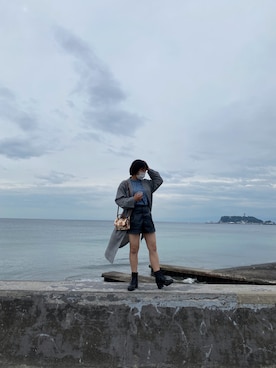 「one way（ワンウェイ）のアイテム（ジャケット/アウター）」を使った、モさん（レディース・154cm）の秋コーディネート
