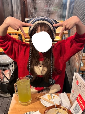 「sheinのアイテム（帽子、ブルー系）」を使った、モさん（レディース・155cm）の夏コーディネート