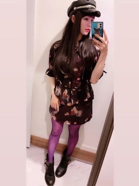 「RNA」｜「アイテム（キャスケット）」を使った、🍓mako🍓さん（レディース・161cm）の春コーディネート