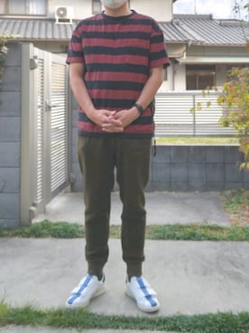 「MR.GENTLEMAN（ミスタージェントルマン）のアイテム（スラックス）」を使った、Daniel.Yさん（メンズ・175cm）の秋コーディネート