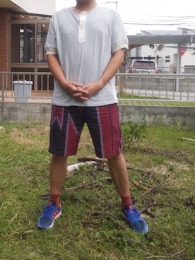 「Needles（ニードルス）のアイテム（スラックス）」を使った、Daniel.Yさん（メンズ・175cm）の秋コーディネート