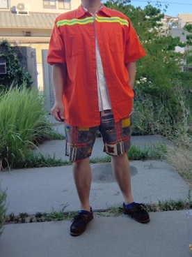 「アイテム（モカシン/デッキシューズ）」を使った、Daniel.Yさん（メンズ・175cm）の夏コーディネート