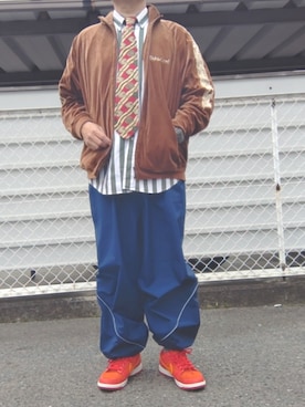 「VINTAGE（ヴィンテージ）のアイテム（パンツ）」を使った、Daniel.Yさん（メンズ・175cm）の春コーディネート