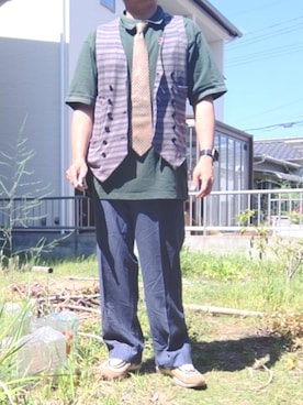 「BURBERRY（バーバリー）のアイテム」を使った、Daniel.Yさん（メンズ・175cm）の春コーディネート